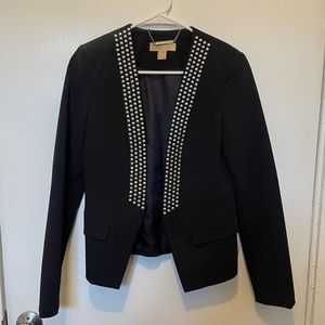 Michael Kors Black Studded Blazer
